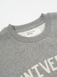 Universal Works Loose Sweatshirt in Grey Marl Recycled Cotton Blend Jersey Supply