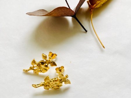 Pendientes Livia flor oro For Discount