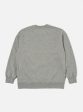 Universal Works Loose Sweatshirt in Grey Marl Recycled Cotton Blend Jersey Supply