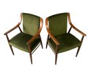 Pair of Danish Lounge Chairs in Walnut in the Style of Peter Hvdit Sale