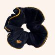 Scrunchie Calypso - Terciopelo Orgánico Negro Online Hot Sale