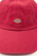 Dickies Women s Fit Classic Label Canvas Cap Washed Red Online