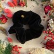 Scrunchie Aldo - Terciopelo orgánico negro Online Sale