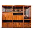 1980s Three Piece Lighted Rosewood Veneer Wall Unit the Style of Jorge Zalszupin For Discount