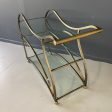 Curvaceous Bar Cart in Brass for Design Institute of America by Milo Baughman For Discount