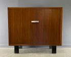 George Nelson Early Walnut Two Door Cabinet for Herman Miller Mid Century Fashion