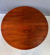 Jens Risom Walnut Revolving Coffee Table on Splayed Walnut Legs Mid Century Discount