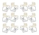 Handkerchief Chairs in White by Massimo Vignelli for Knoll Post Modern a Pair Supply