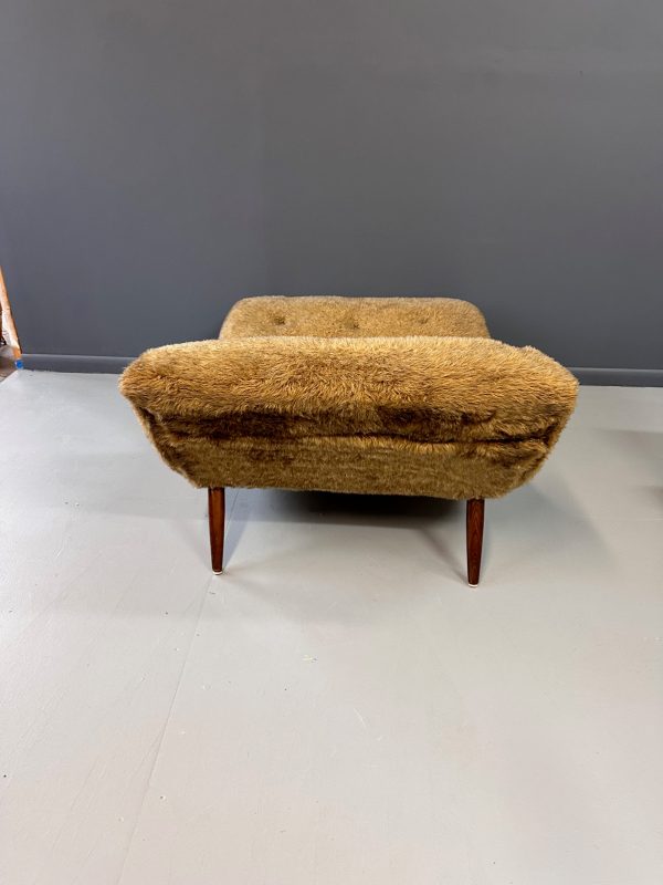 Adrian Pearsall Style 1970s Wave Lounge Chair in a Fun Faux Fur Mid Century Online Hot Sale