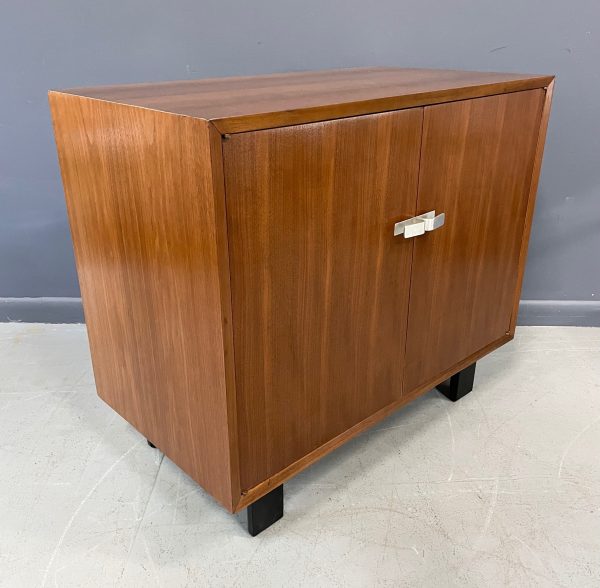 George Nelson Early Walnut Two Door Cabinet for Herman Miller Mid Century Fashion