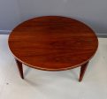 Jens Risom Walnut Revolving Coffee Table on Splayed Walnut Legs Mid Century Discount