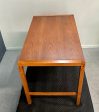 Petite Mid Century Teak Danish Desk with Sliding Drawers and Exposed Joinery Sale