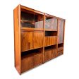 1980s Three Piece Lighted Rosewood Veneer Wall Unit the Style of Jorge Zalszupin For Discount