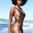 Animal Tigeress Inspired High Waisted One Piece Swimsuit with Braided  Details For Sale