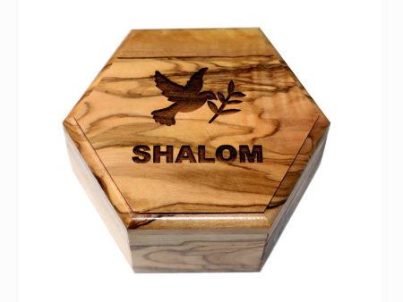 Jewelry Box | SHALOM olive-wood from Bethlehem Supply