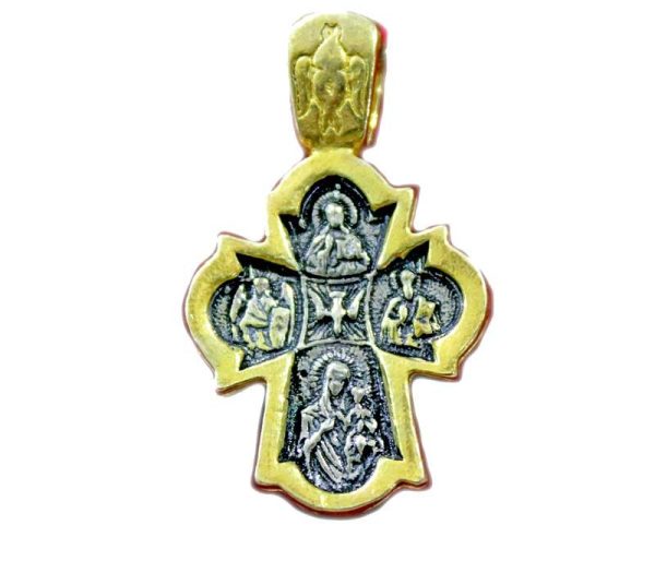 Cross Pendant | Silver & gold | 32mm Online Hot Sale